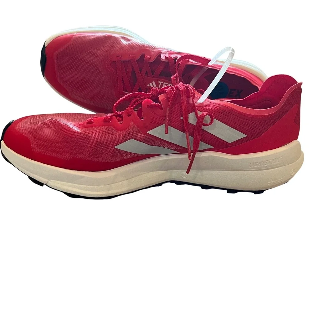 Adidas Terrex Agravic Speed Mens Red Trail Running‎ Shoes IF4029 Size 10 NWT